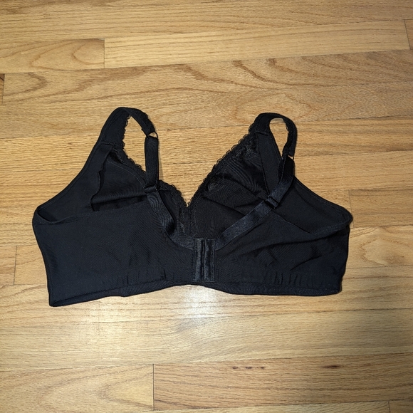 DELIMIRA Women's Wireless Plus Size Bra Unlined Full Coverage Comfort Cotton 46E - Picture 6 of 9